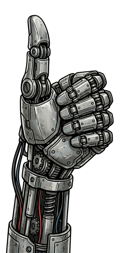 Terminator thumbs up